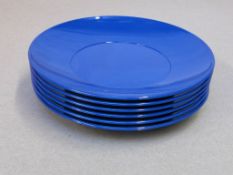 30 x Blue Kinderzeug Unbreakable Baby Saucer. Dish washer & Microwave safe.