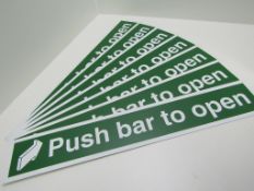 7 x Emergency Exit Signs.