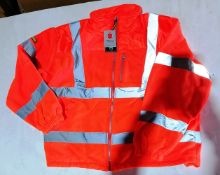10 x Vizlite Orange Hi Viz Fleece jackets size XXXL EN471 2003 New in original packaging