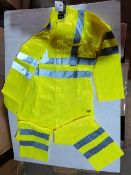 Appx 10 x Vizwear Hi Viz yellow polycotton overall in size large new in original packaging