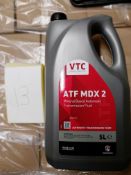 48 x 5 litre tubs of VTC ATF MDX 2 mineral based automatic transmission fluid on 1 pallet (pallet 13