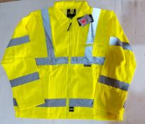 10 x Vizwear Hi Viz yellow jackets in size XXXL (3XL) new in original packaging