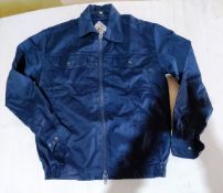 15 x Black Knight blue polycotton workwear jackets new in original packaging