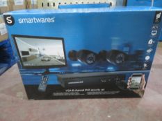 New & Boxed Smartwares Dvr528S Vga 8 Channel Dvr Security Set. 8-Ch Digital Recorder, Hard Disc...