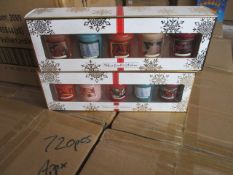 50 X Pieces Of 5 Piece Votive Candle Set Brand New And Sealed Original Rrp £5.99