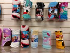 50 X Pieces Mixed Design Towels And Fleeces Rrp £9.99