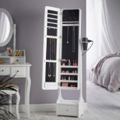 NEW White Illuminating LED Armoire Storage Mirror. RRP £299.99.4010233. Illuminating mirror wi...