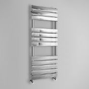 Brand New 1200x450mm CHROME FLAT PANEL LADDER TOWEL RADIATOR. RF1200450. Low carbon steel chrome pla