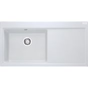 (FR87) FRANKE Mythos MTG 611 Fragranite Polar White. Cabinet Size 600.00 mm Length Overall 1...