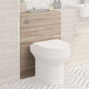NEW (M149) Perla 600mm Floor Standing WC Unit - Havana Oak. RRP £336.99. The beautiful simplic...