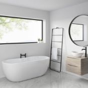 NEW & BOXED Iker Matte Black Bath Filler. TB3022.Contemporary urban matte black finish 1/4 tur...