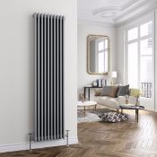 NEW & BOXED 1800x468mm Earl Grey Triple Panel Vertical Colosseum Traditional Radiator. RCG517. ...