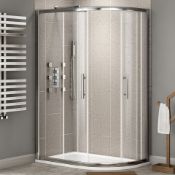 NEW (MF30) 1000x800mm - 8mm - Designer easy clean offset quadrant shower enclosure - reversible...