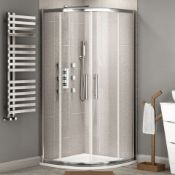 NEW Twyfords 900x900mm - 8mm - Premium EasyClean quadrant shower enclosure. RRP £499.99. G6570...