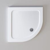 NEW (M33) 1000x1000mm Quadrant Ultra Slim Stone Shower Tray. RRP £299.99.Designed and made car...