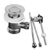 (D1030) Slotted Rod Operated Pop-Up Basin Waste Made with zinc with solid brass components Sta...