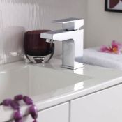 NEW (T5) Mono Basin Mixer Tap + Waste. Combining a striking square body with an angular spout, ...