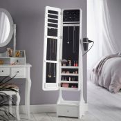 NEW White Illuminating LED Armoire Storage Mirror. 4010233. Illuminating mirror with two LED p...