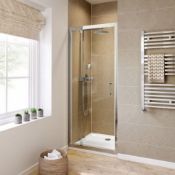 NEW (EX76) 800mm - 6mm - Premium Pivot Shower Door.RRP £299.99.8mm Safety Glass Fully waterpro...