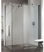 NEW Twyfords 1100x800mm Walk In Shower Enclosure. Hydr8 Walk In Flat Panel LEFT HAND Or R...