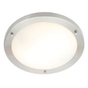 NEW (F151) Forum Delphi Large Satin Nickel Flush Ceiling Light. The Delphi Flush Ceiling Fittin...