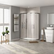 NEW Twyfords 900x760mm - 8mm - Premium EasyClean Offset Quadrant Shower Enclosure - Left Hand, ...