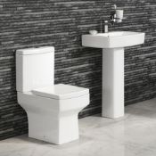 NEW Belfort Close Coupled Toilet. Manufactured from high quality white vitreous china Soft-clos...