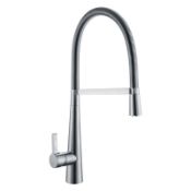 NEW (H171) Prima Plus Professional Cone Style Chrome Kitchen Mixer Tap. RRP £220.00. Chrome fi...