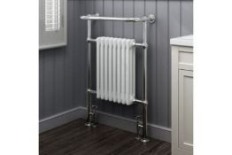 NEW (TT14) 952X659Mm Large Traditional White Premium Towel Rail Radiator.Rrp £499.99.We Love T...