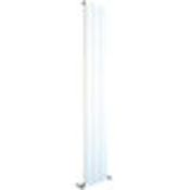 NEW (G177) 1800x280mm ALULITE FLAT ALUMINIUM RADIATOR 1800 X 280MM WHITE. Contemporary aluminiu...