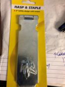 5X 6 INCH HASP AND STAPLE