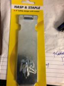 5X 6 INCH HASP AND STAPLE