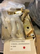 6 PAIRS OF VICTORIAN SCROLL HANDLES BATHROOM