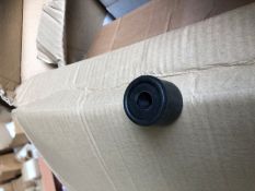 20x Door Stops Black Inc Screws
