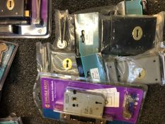 4X RIM DEAD LOCKS 1 X 3 LEVER SAH LOCK
