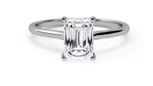 A New Emerald Cut Diamond Solitaire