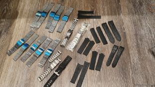 Lot of watch straps mesh / rubber / more
