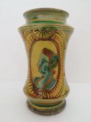 Sicily Majolica Albarello 17th Century