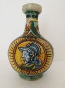 Sicily Majolica Apothecary Flask 17th Century