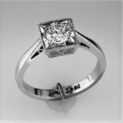 A Restored Diamond Panel Ring