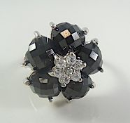 Onyx silver ring