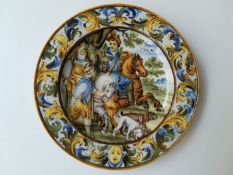 Castelli Majolica plate 18th Century