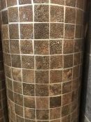 Small tile effect vinyl 3m x 3m