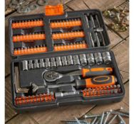 (GL97) 130pc Socket + Bit Set 130pc socket and bit set with over a hundred 25 – 50mm bits Set...