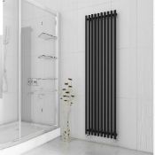 (Tt25) 1800X490Mm Terma Tune Vertical Radiator Metallic Black Textured (H) 1800 Mm (W) 490 Mm. ...