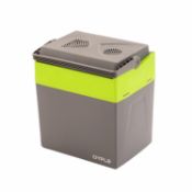(Q106) 30L 240V AC & 12V DC Coolbox Hot Cold Portable Electric Cool Box Capacity: 30L Cooling...