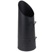 (Q5) Heavy Duty Steel Fireplace Coal Scuttle Bucket Fuel Hod Dimensions: 51 x 23 x 23cm Holds...