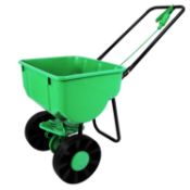 (Q83) Heavy Duty Rock Salt Grit Grass Seed Spreader 35KG CapacityHeavy Duty Rock Salt Grit Gr...