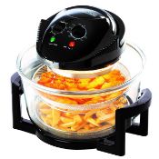 (Q91) 12L Litre Black Portable Halogen Convection Oven Cooker 1400W Cook Food 60% Quicker Than...