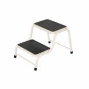 (PR30) Double Caravan Step Stool Steel Non Slip Rubber Tread Safety Dimensions: 64 x 38 x 34cm...